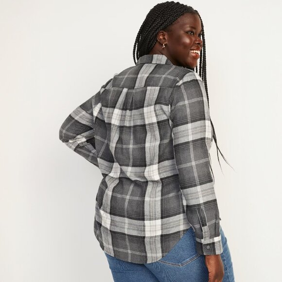 NWOT โ Old Navy Classic Plaid Flannel Shirt XL-Tall - Picture 3 of 11